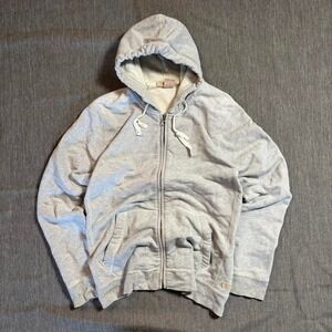 Grey zip up hoodie with pockets